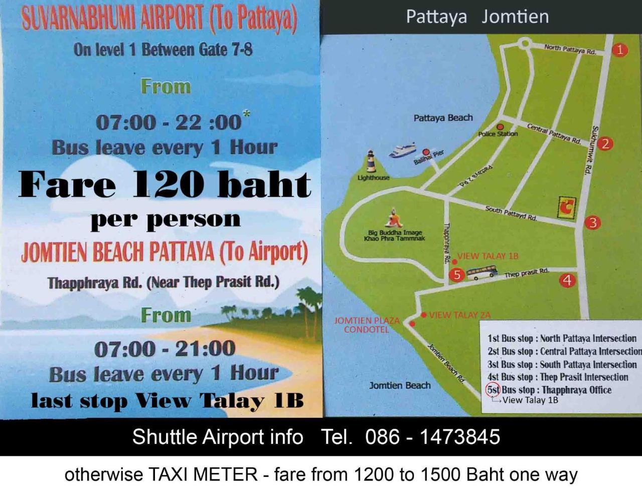 B&B View Talay 1B Studio Jomtien Pattaya Ngoại thất bức ảnh